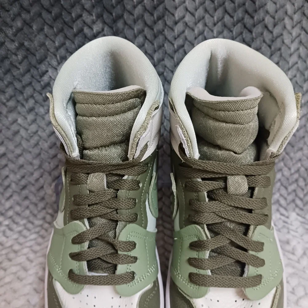 Nike Jordan 1 High Method of Make Medium Olive Women's Sneakers Shoes Size 8.5
